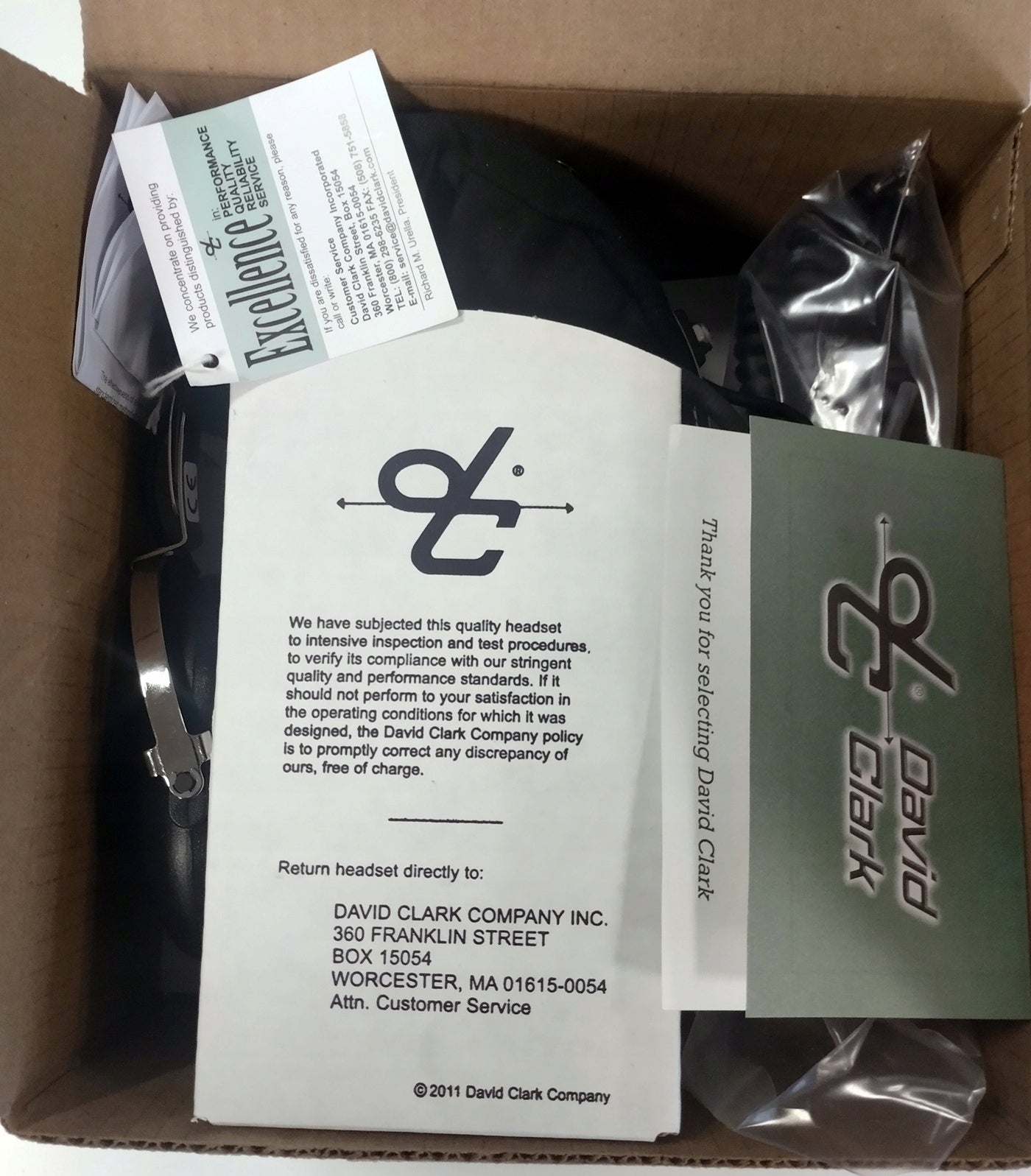 David Clark heavy duty, noise attenuating headsets H-PC (pn:40642G-04) Manufacturer code 40642G-04