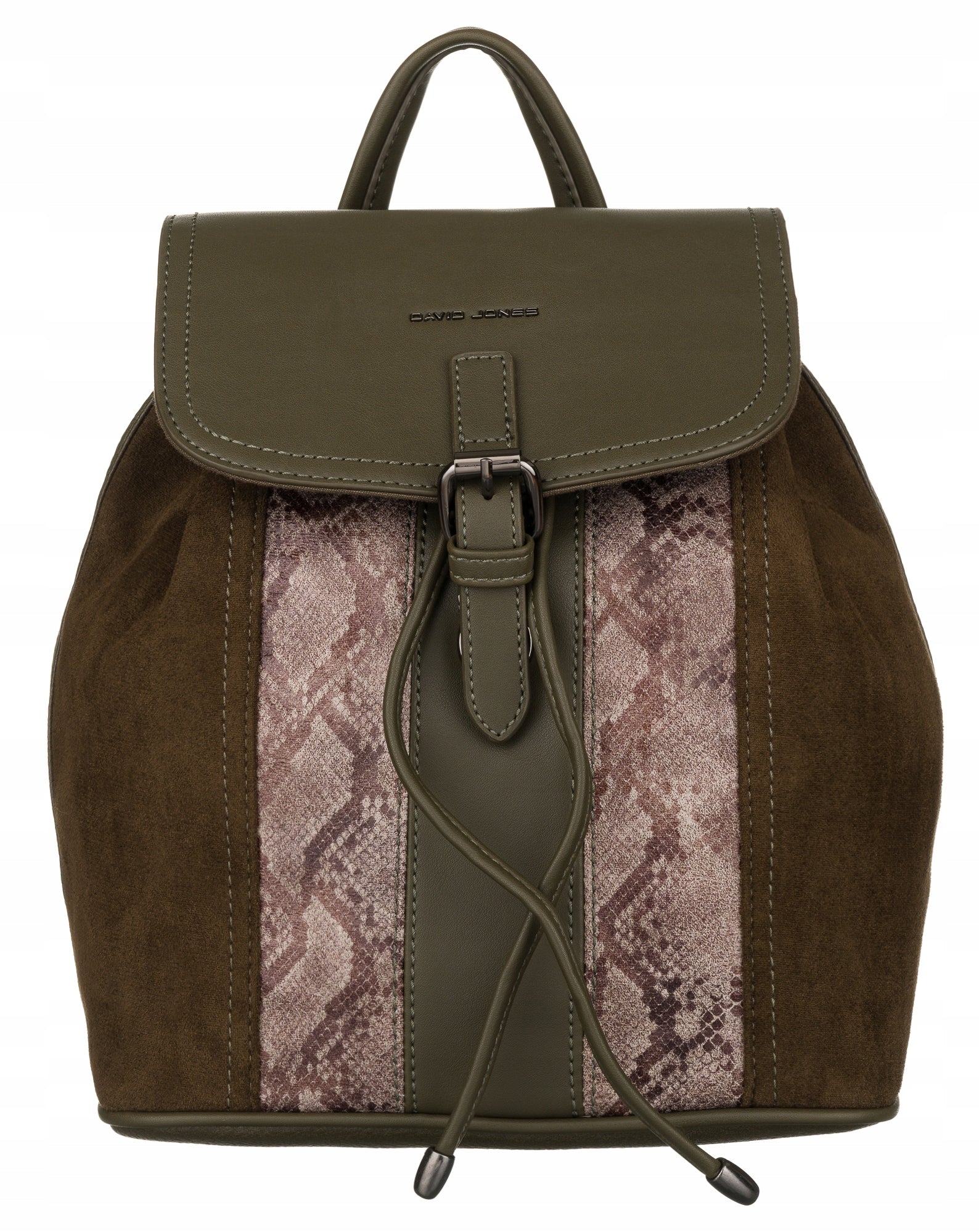 David Jones women's quilted backpack elegant small eco leather Packaging status original