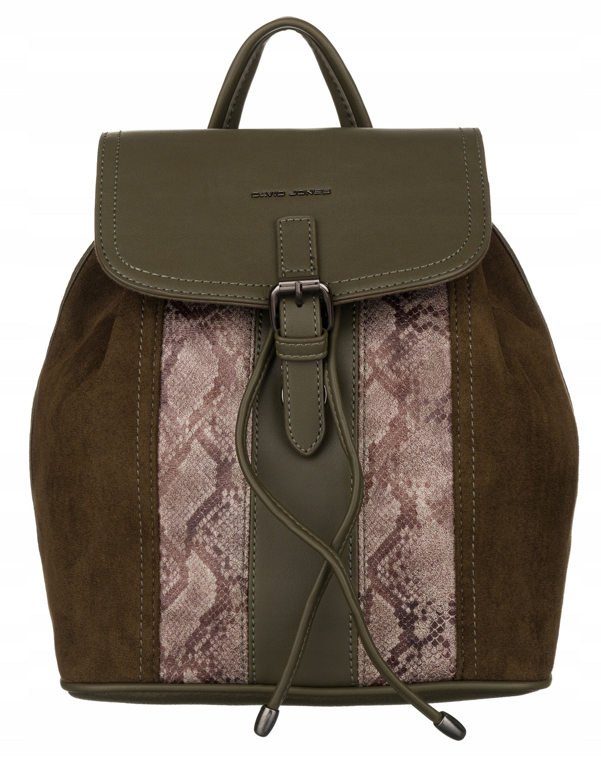 David Jones women's quilted backpack elegant small eco leather Packaging status original