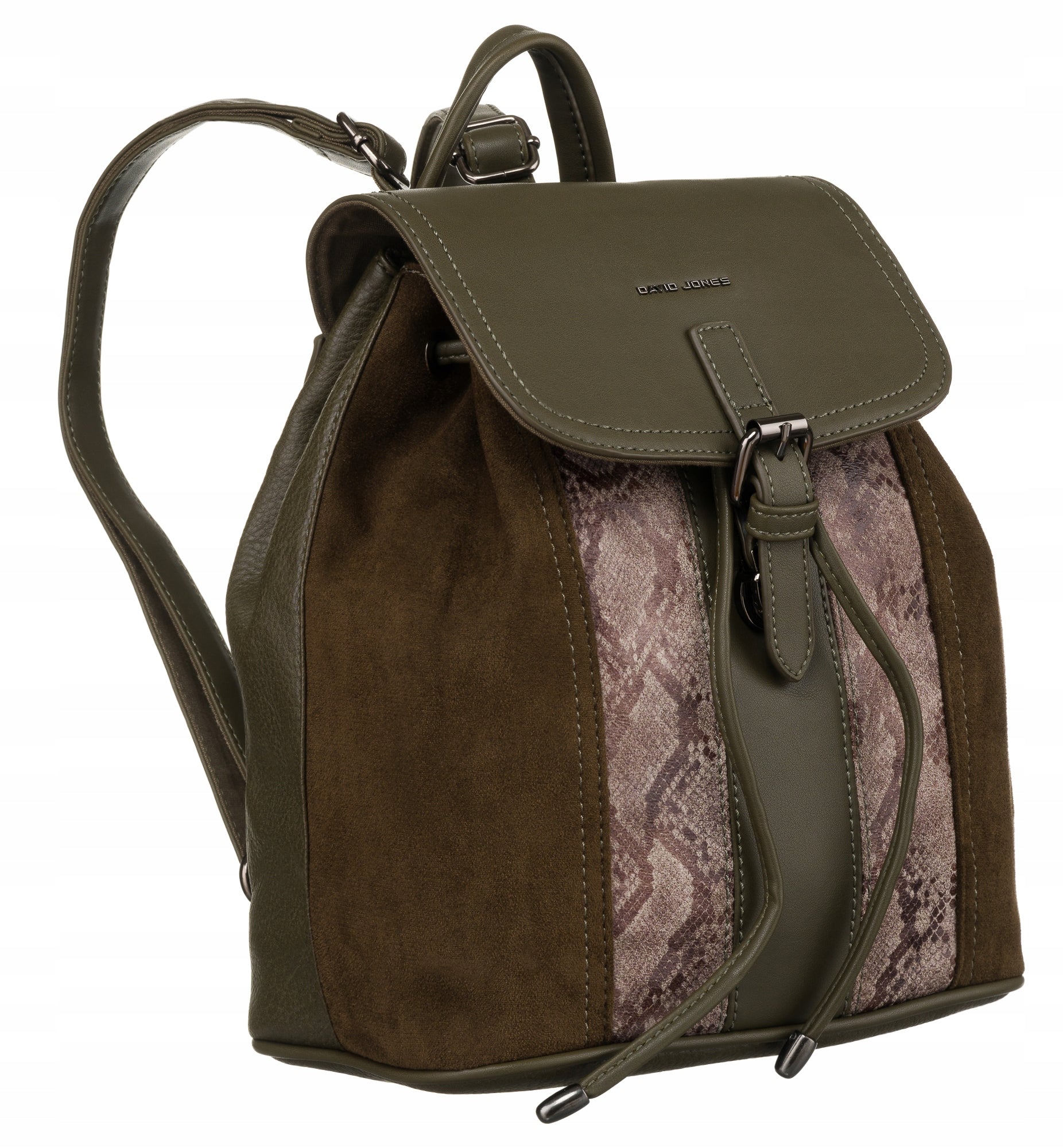 David Jones women's quilted backpack elegant small eco leather