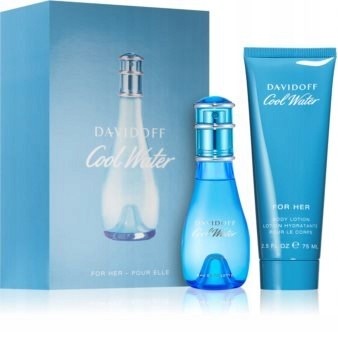 Davidoff Cool Water Her EDT 30 Lotion 75 Set
