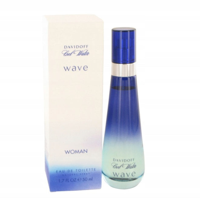 Davidoff Cool Water WAVE Eau De Toilette 50ml EDT Eau De Toilette Women's Packaging status original