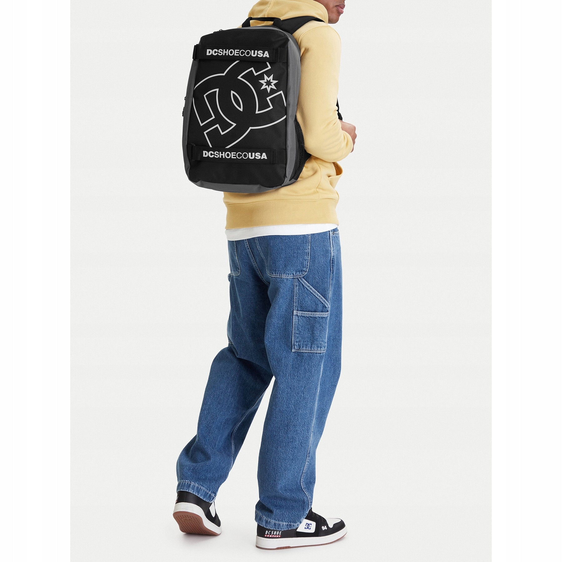 Dc Shoes Men's Backpack Black DC SHOES-CWBEO-DCI-WS-001-09 Black White Brand DC