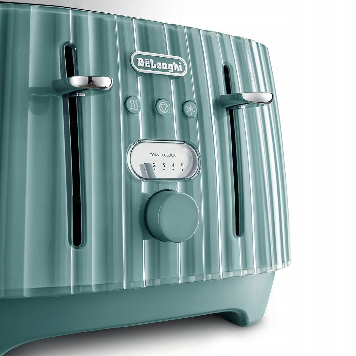 De'Longhi Ballerina Toaster, 4-Slice Toaster, Reheat Function, 5 Browning Levels, D Brand De'Longhi