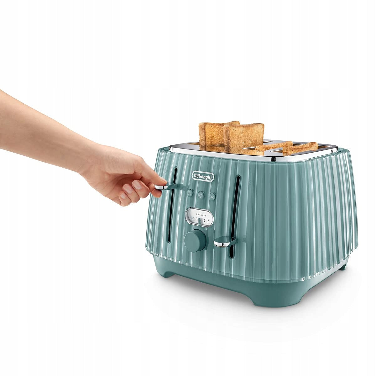 De'Longhi Ballerina Toaster, 4-Slice Toaster, Reheat Function, 5 Browning Levels, D Power rating 1800 W