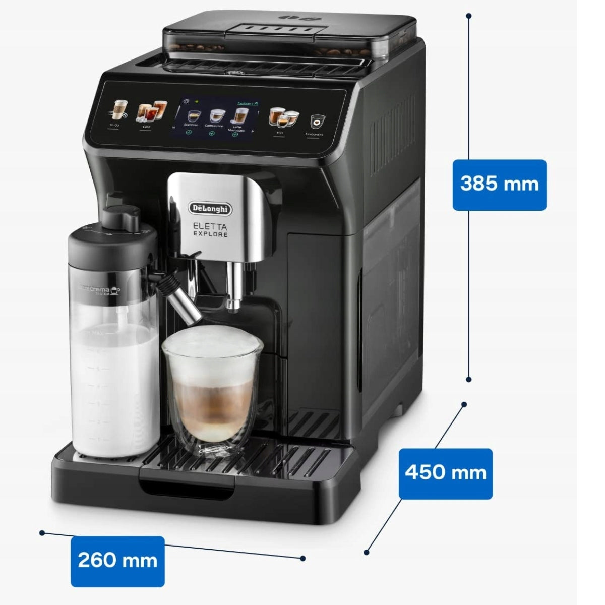 De’Longhi Eletta Explore Automatic Coffee Maker sys. LatteCrema 1450W EAN (GTIN) 8004399021150