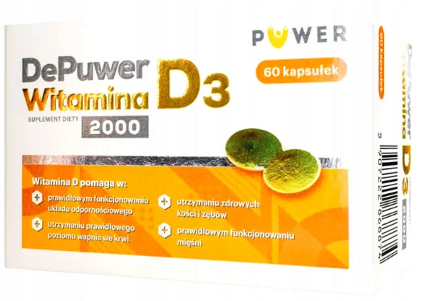 DePuwer vitamin D3 2000 IMMUNITY Puwer 60 kaps.