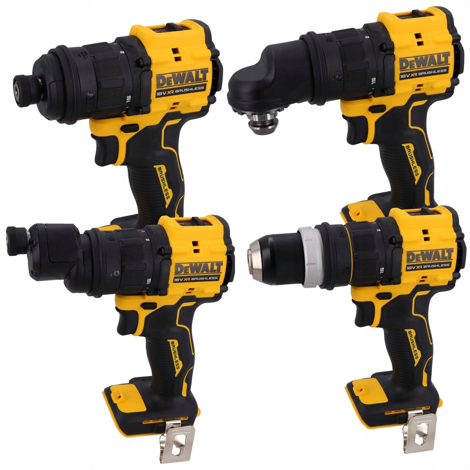 DeWALT 18 V Cordless Drill/Driver with 4 DCD803NT Heads Voltage (V) 18 V