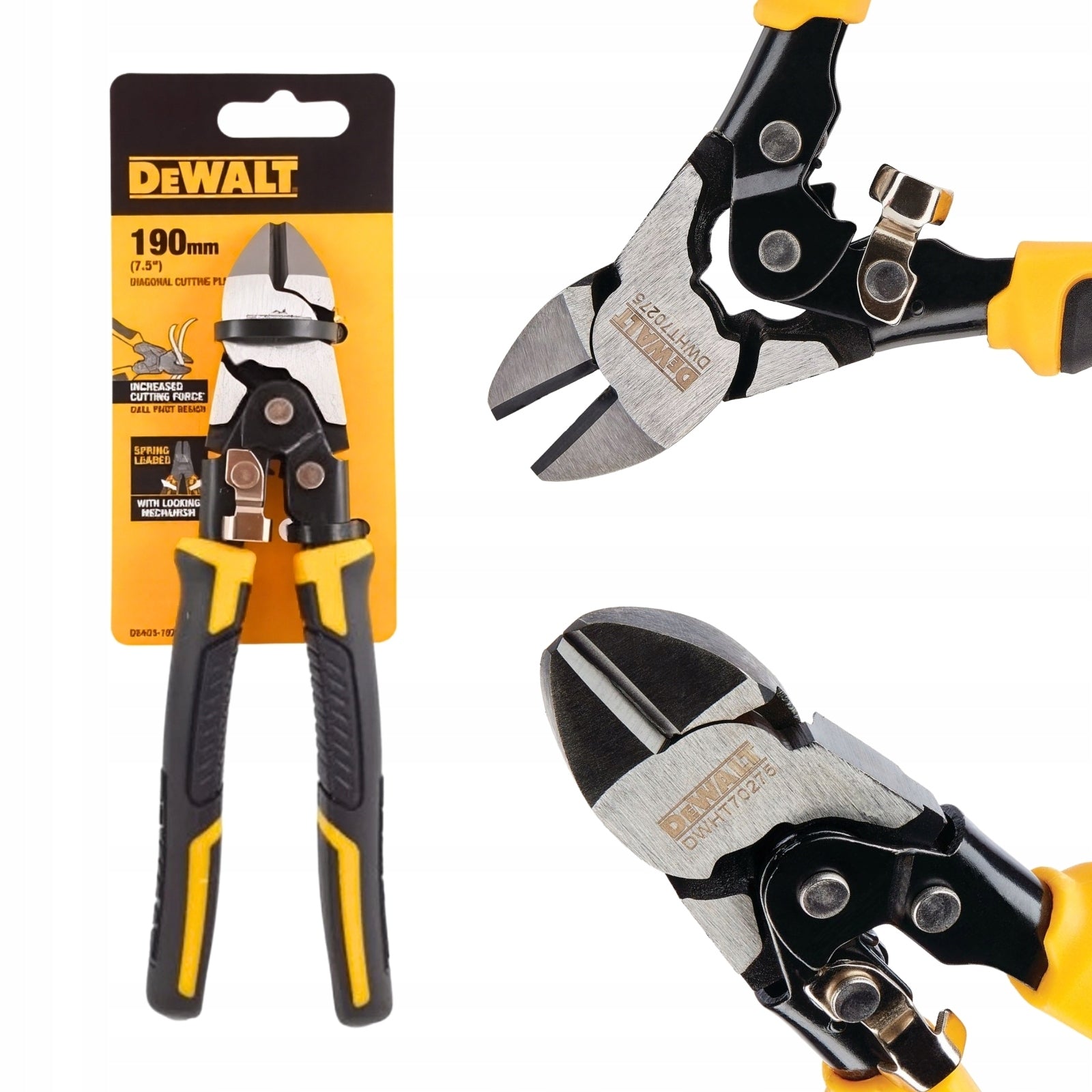DeWALT Side pliers 190 mm reinforcing the cut DWHT0-70275