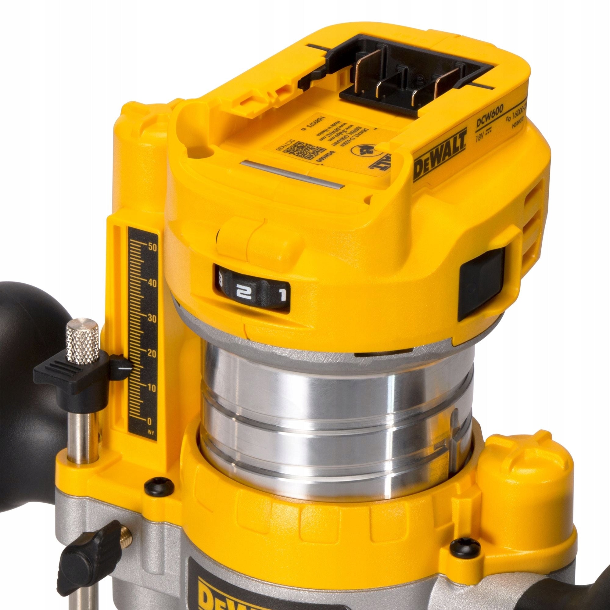 DeWalt DCW604P2 Spindle Milling Machine 8mm 6,35mm 1/4"Set 2x5Ah Brand DeWalt