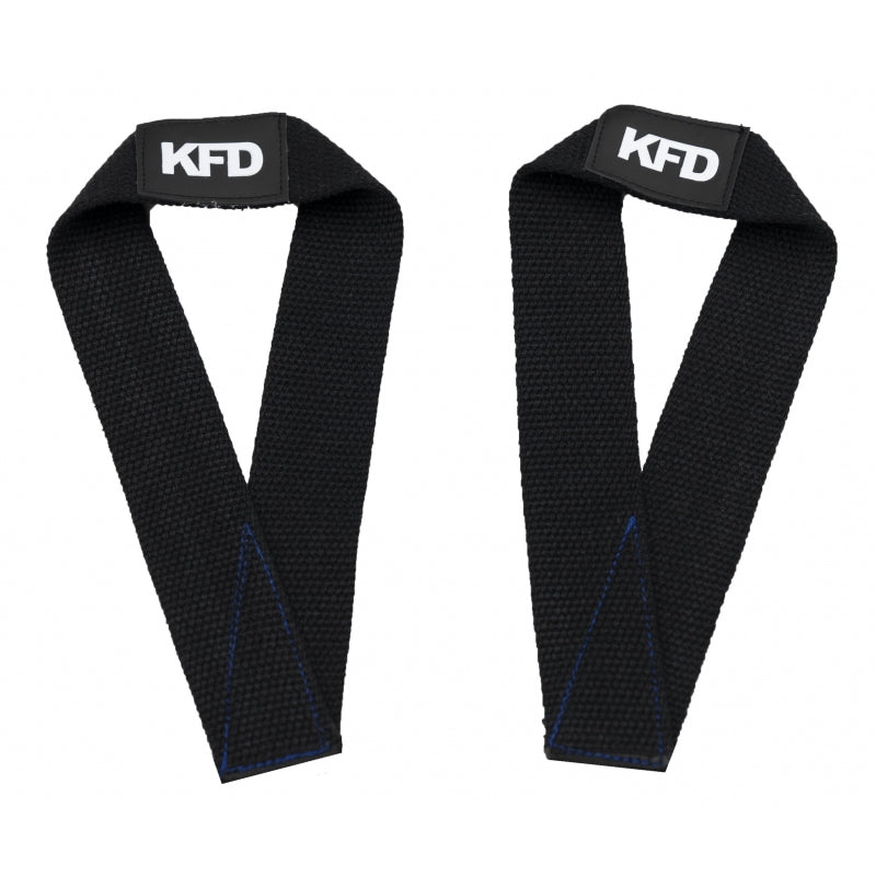 Deadlift straps KFD Lifting Strap TEAR SHAPE black 2 pcs.
