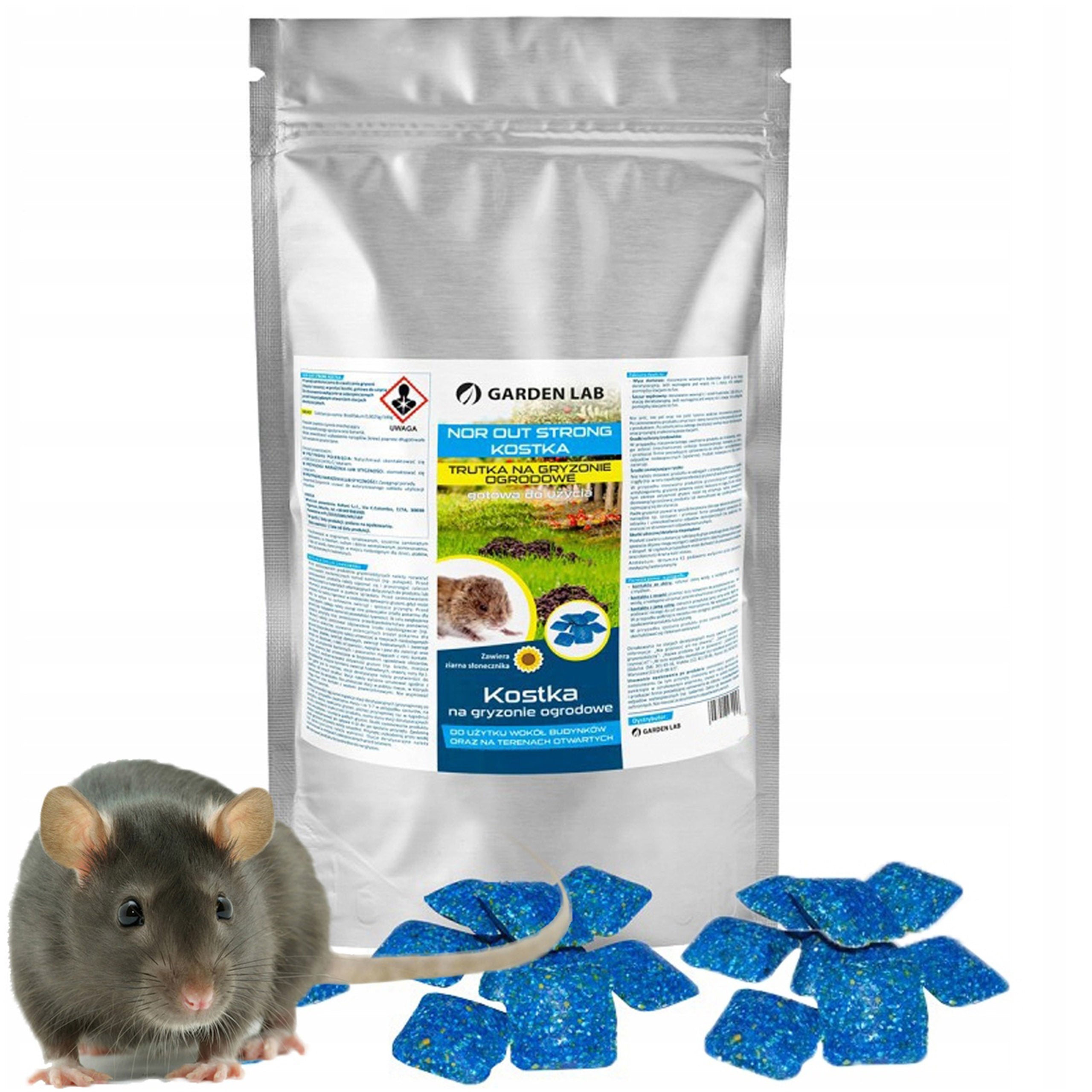 Deadly effective poison for mice rats voles rodents cube 1kg
