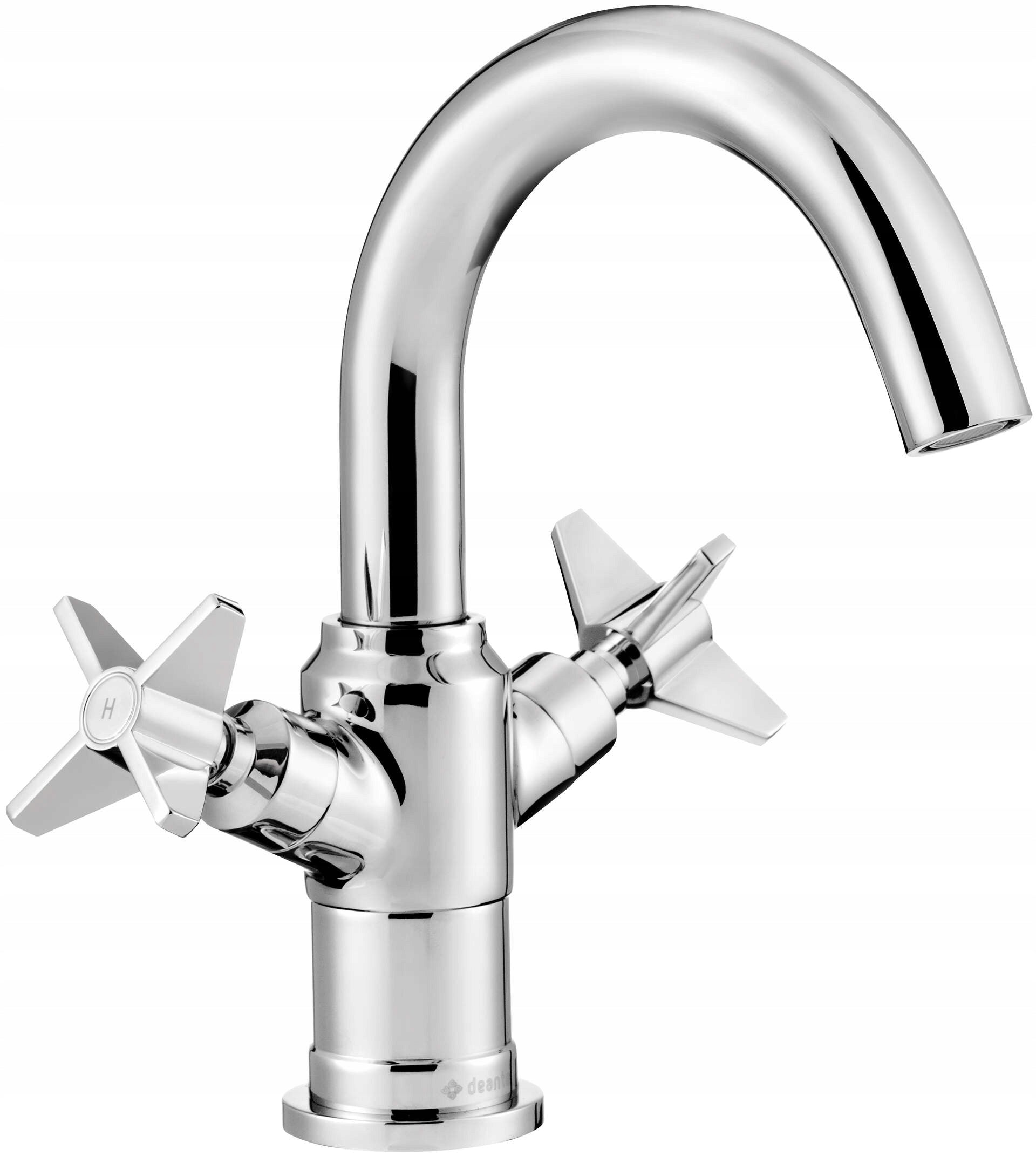 Deante Waschtischmischer mit Klick-Klack Temisto BQT 021D, Chrom 