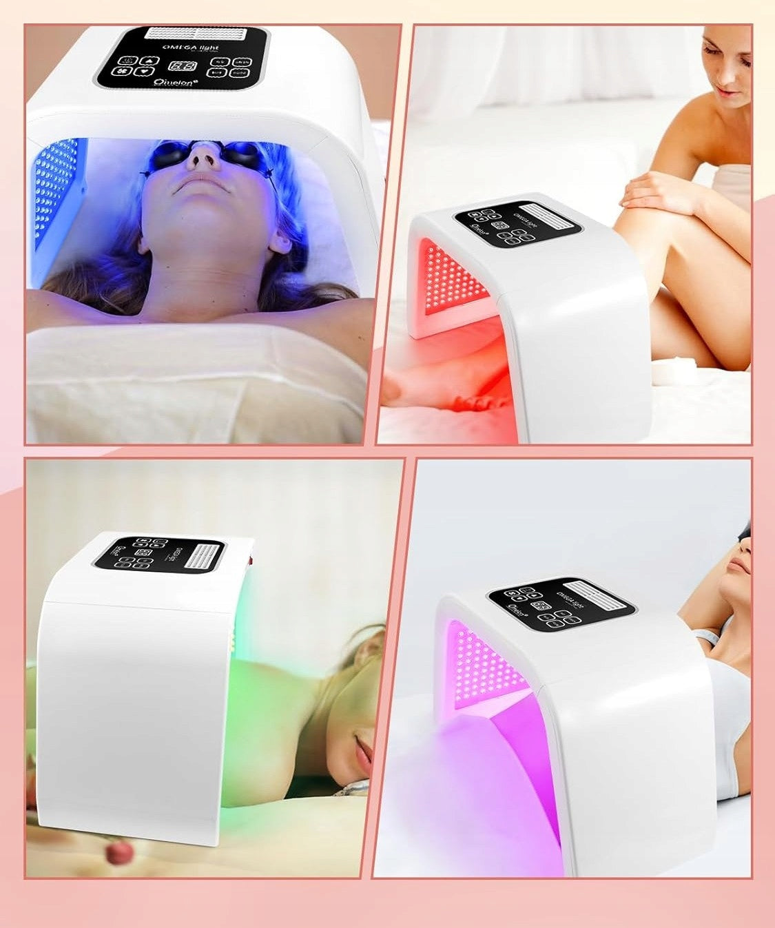 Deciniee Face Care Light Therapy Mask LED 7 Colors Packaging status original