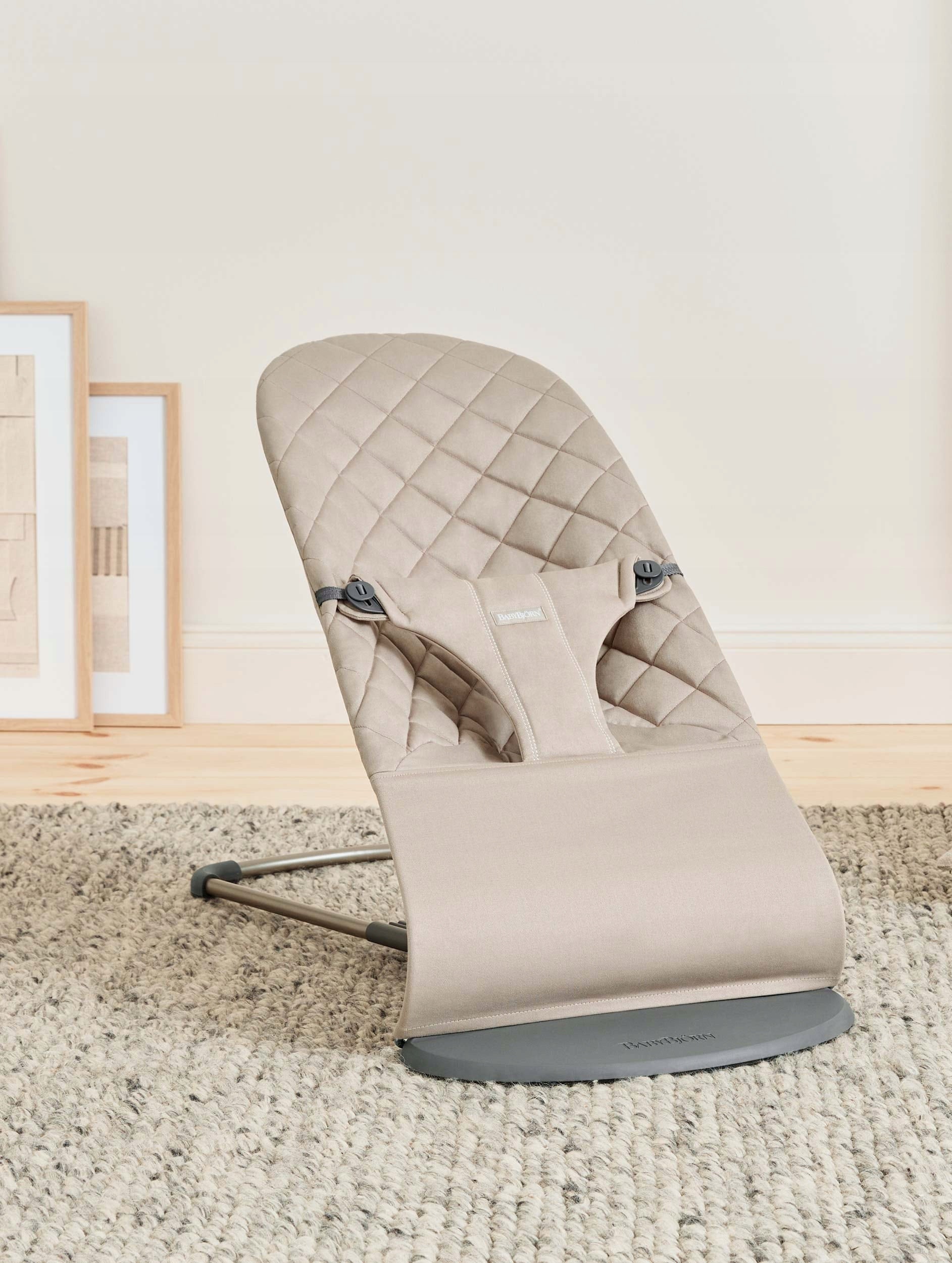 Deckchair BabyBjörn Bliss Woven brown with headband and removable cover Manufacturer code 33018