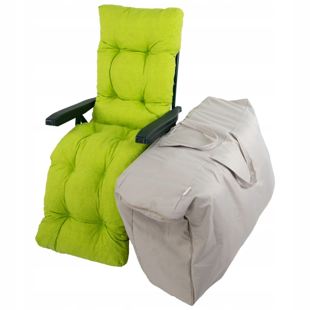 Deckchair Bag Garden Chair Grey Light Length 98 cm