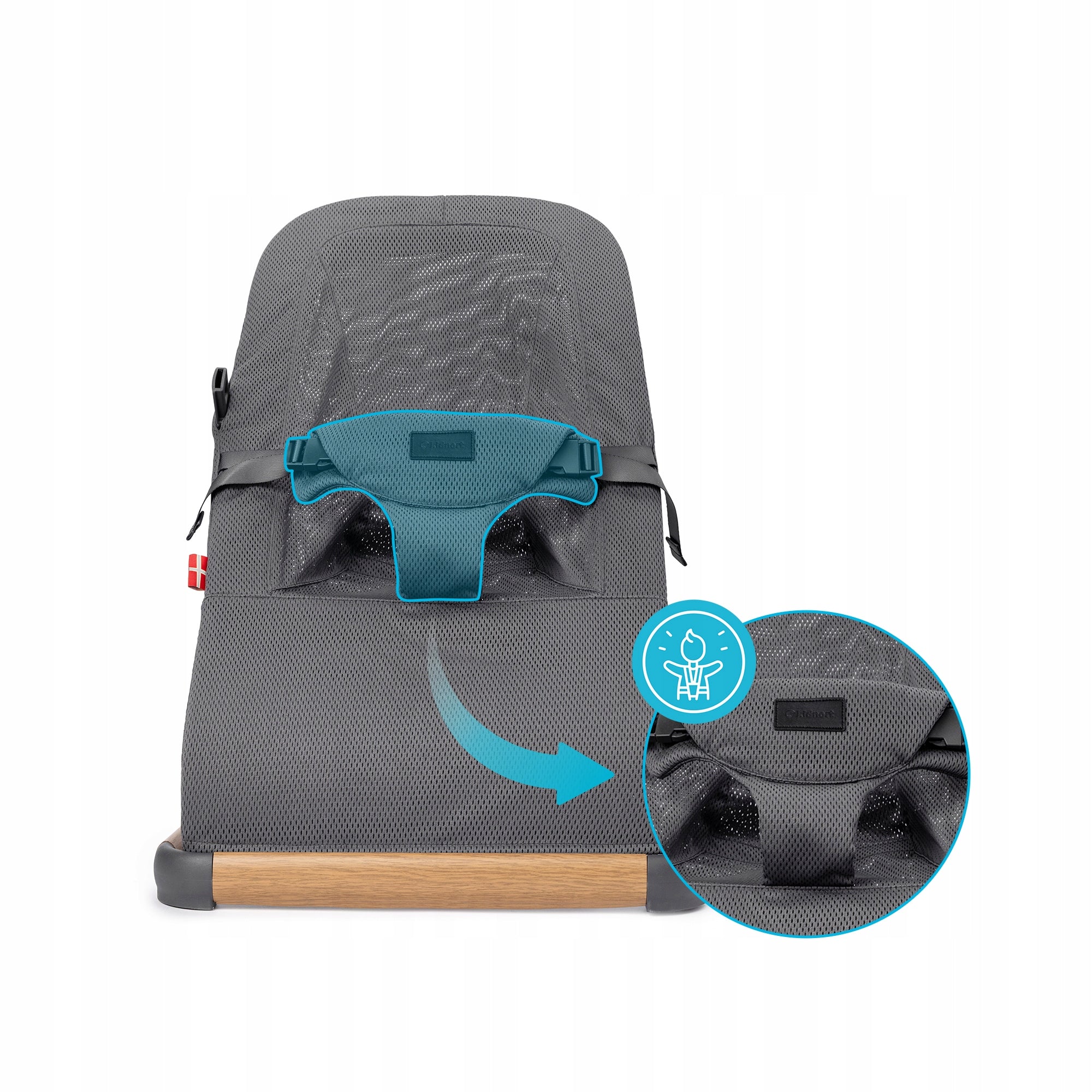Deckchair Kidnort Moln grey Manufacturer code DD-021057
