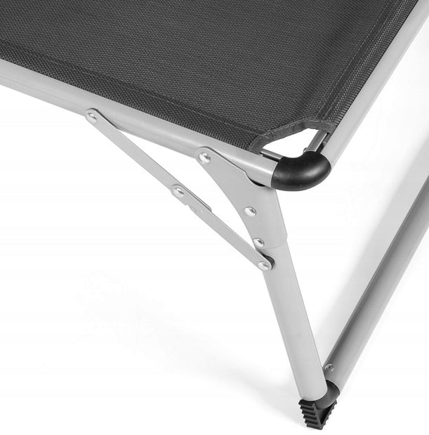 Deckchair aluminium grey Park Alley Delux 193 x 60 cm Model item97153