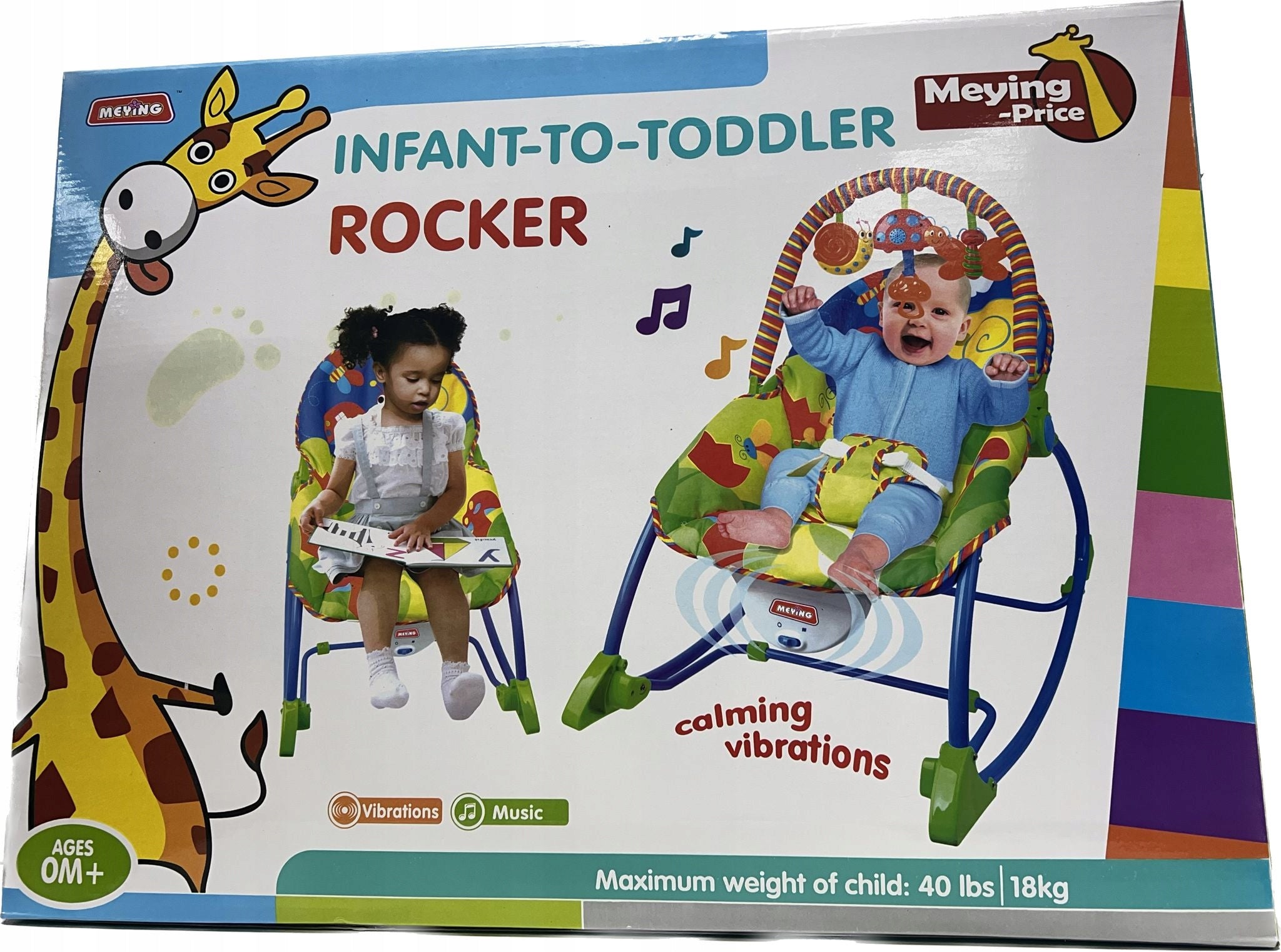 Deckchair seat for toddler rocker highchair 2in1 grows with baby 0+