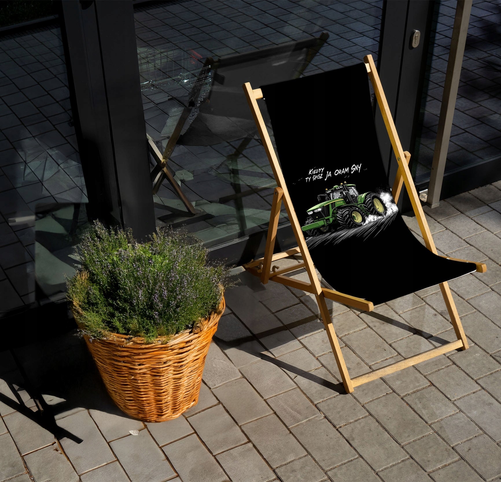 Deckchair with graphics - personalized product for events Brand no brand