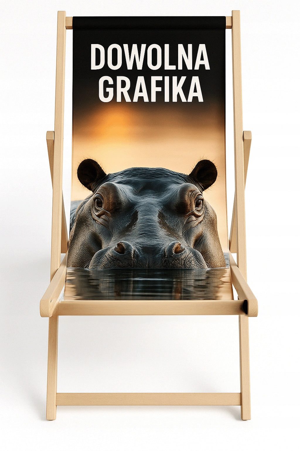 Deckchair with graphics - personalized product for events