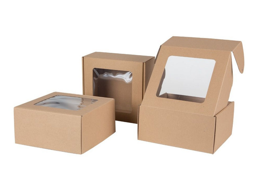 Decorative Box with WINDOW 200x200x100mm Gift Packaging Brand TipTopHome