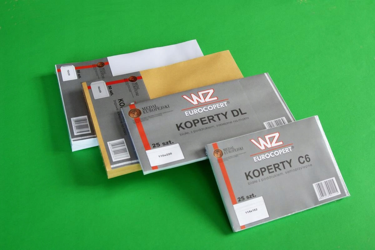 Decorative ENVELOPES FOR INVITATIONS Decorative Envelope DL not glued white WZ