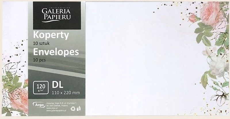 Decorative ENVELOPES For Shipment LETTERS DL 120g GARDEN K Set of 10
