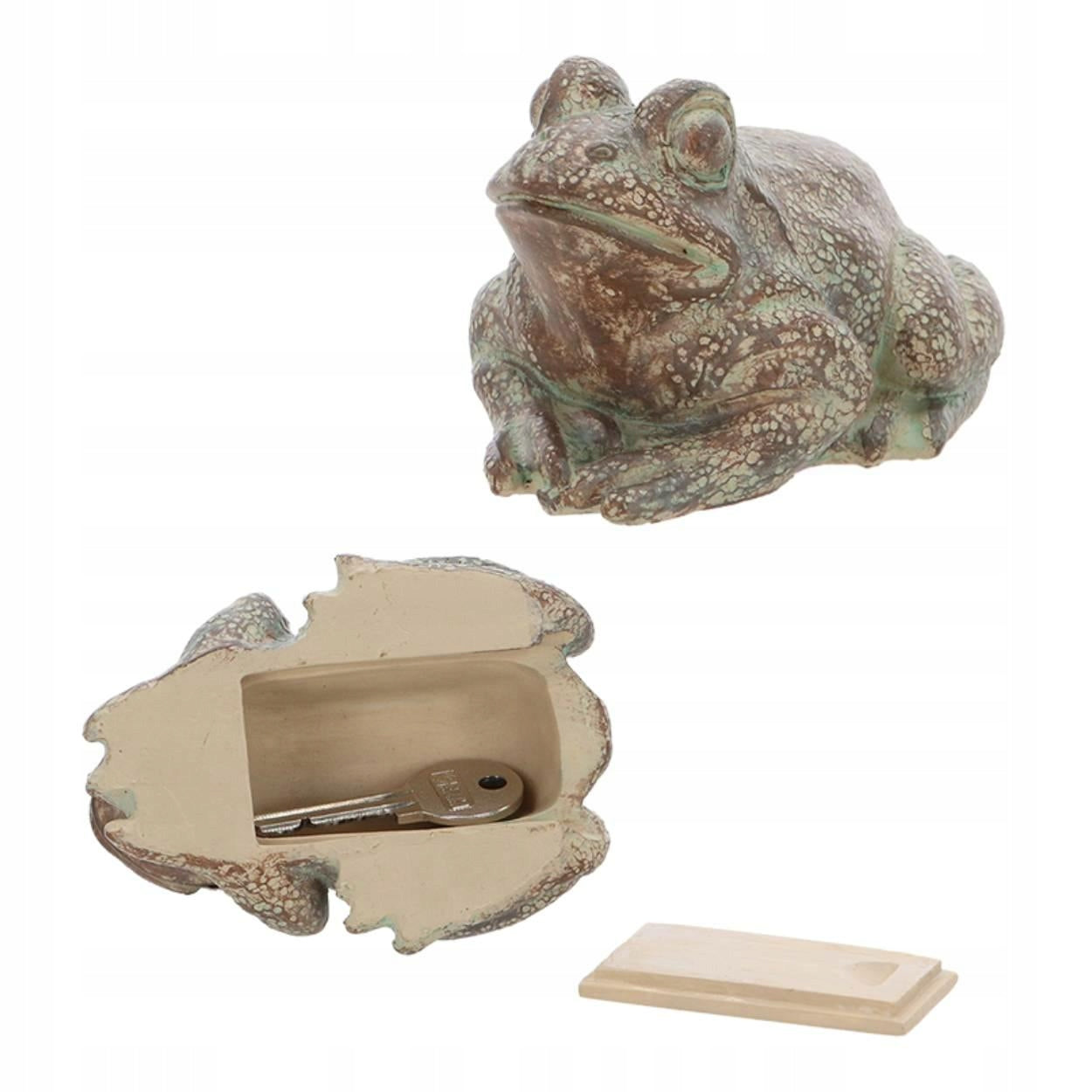 Decorative Frog Box Garden Figurine Key Container Secret Ornament