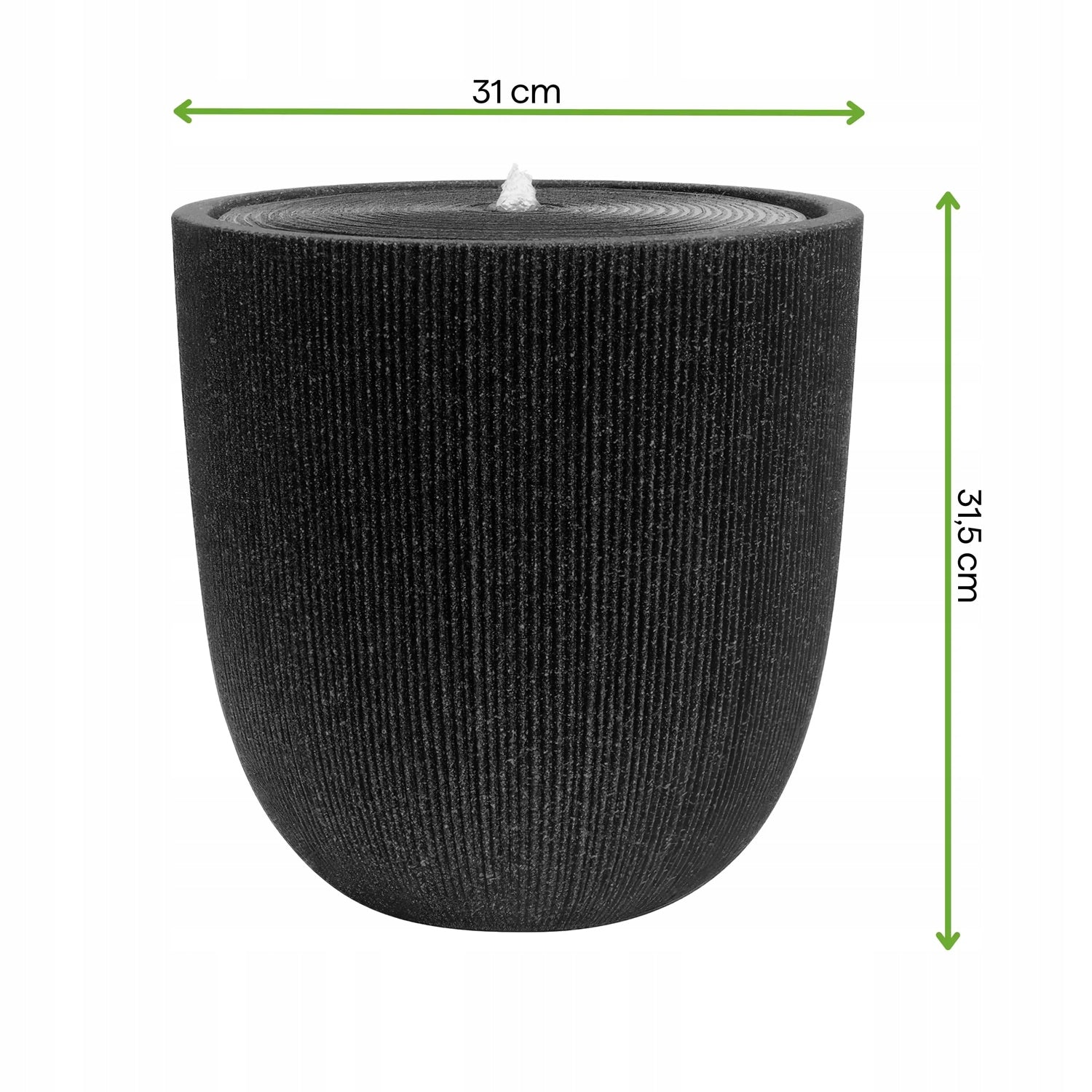 Decorative Garden Fountain with Pump SOLENA LED 31x31,5 cm for Garden Manufacturer Focus Garden