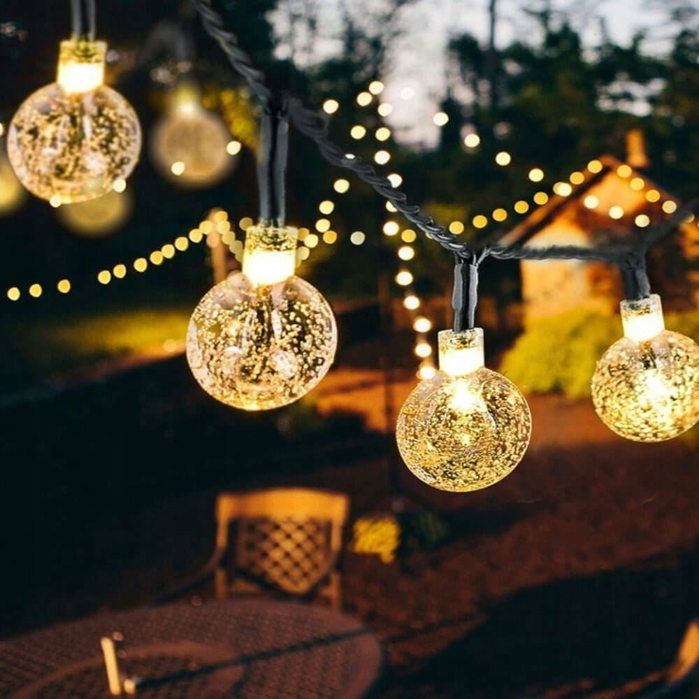 Decorative Solar Lighting 6m 30 LED Warm White Length 610 cm