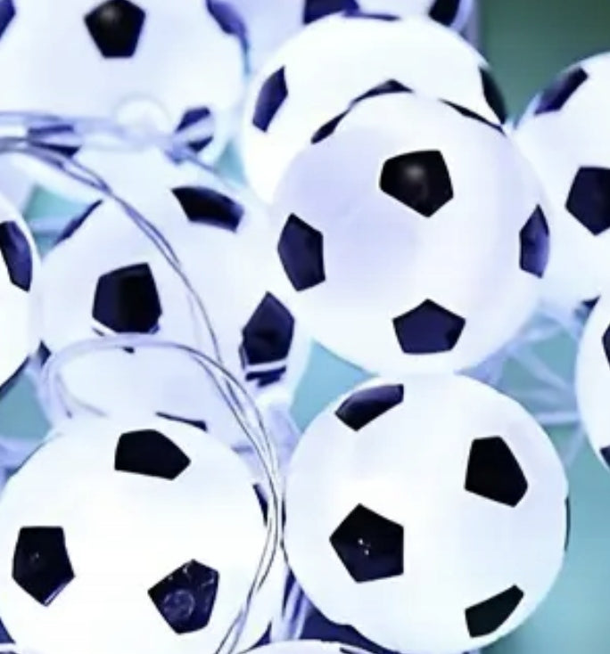 Decorative garland light 10x LED COTTON BALLS football 2xAA Manufacturer code piłki