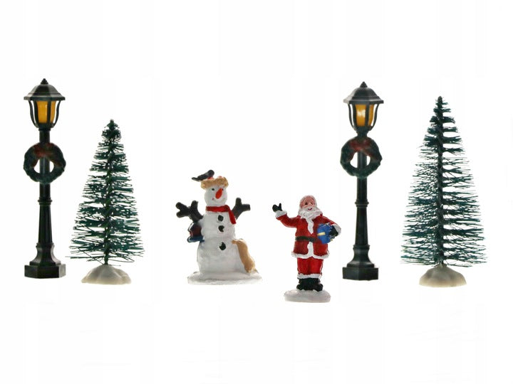 Decorative winter figurines for reed 6 pcs.