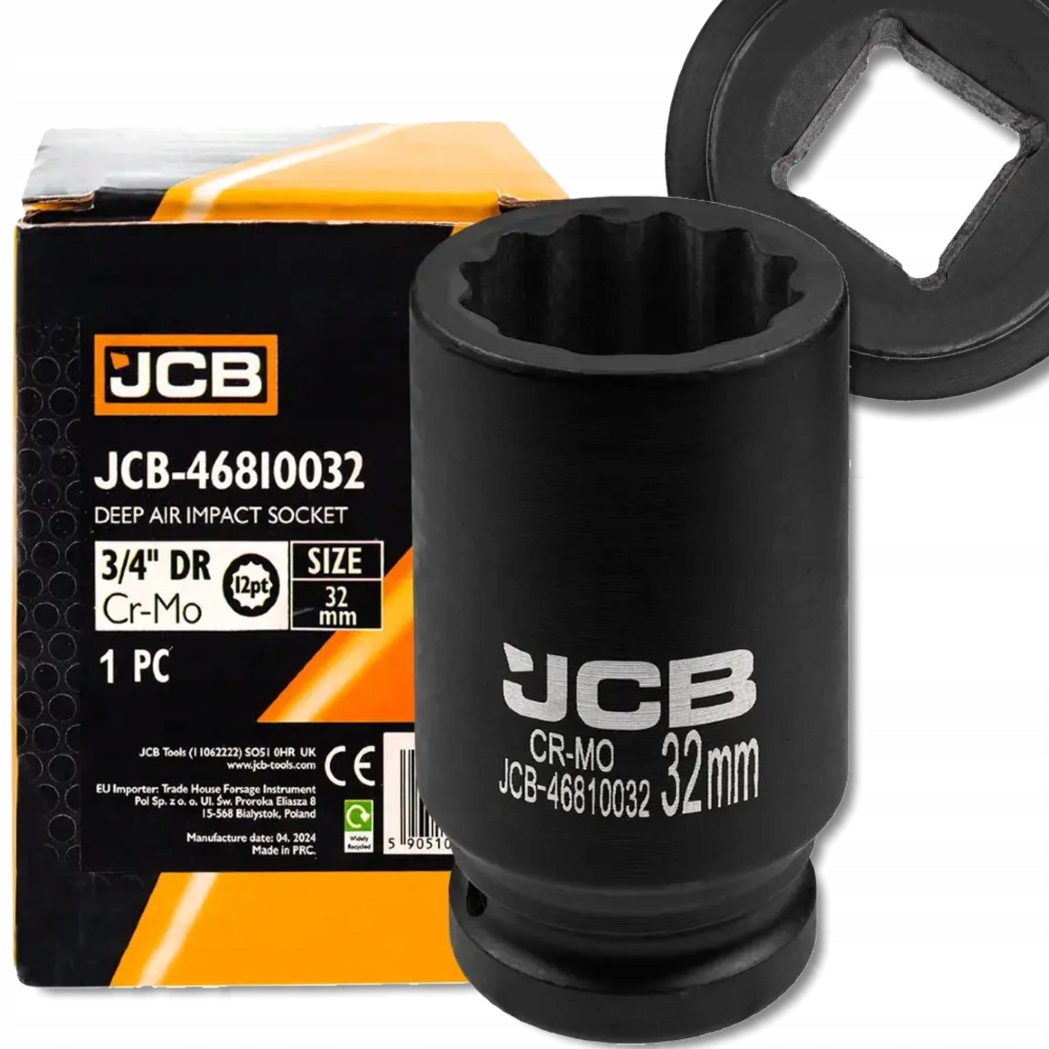 Deep Impact Cap 3/4" Cr-Mo 12-Angle 32 mm JCB