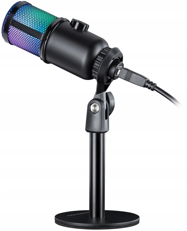 Defender GLOW GMC 400 Wired Microphone with STREAM RGB USB Tripod Brand no brand