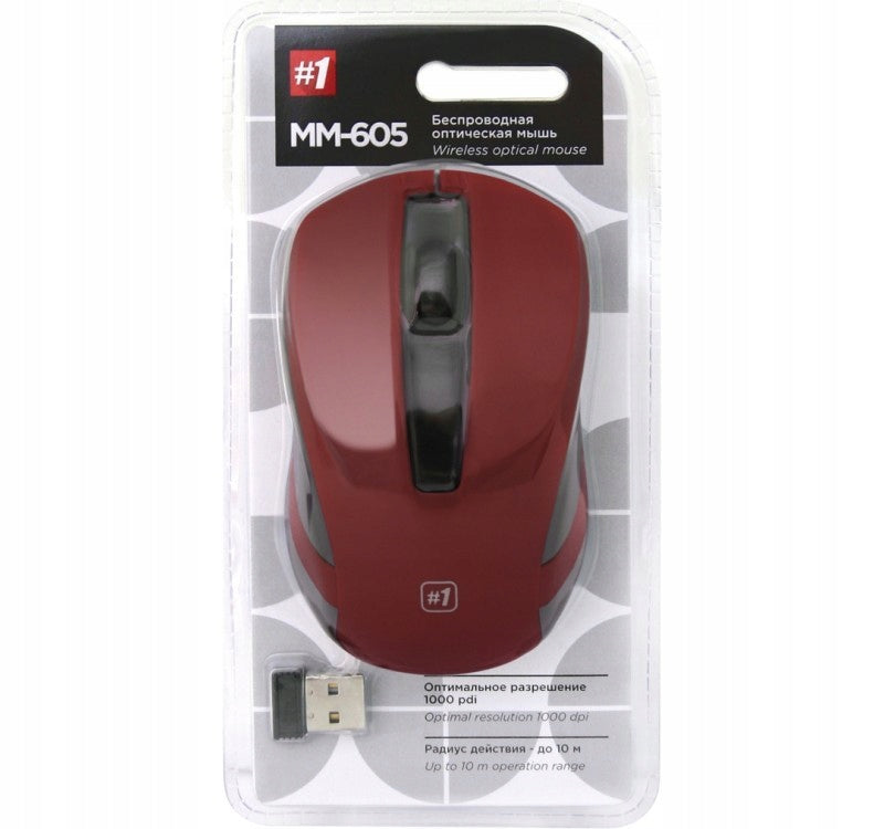 Defender Optical wireless mouse DEFENDER Color red