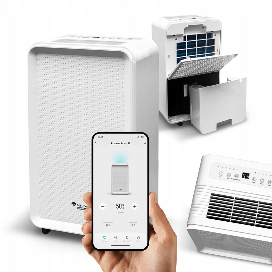 Dehumidifier MYCOND Roomer Smart 12l/24h +Laundry drying + Wi-Fi