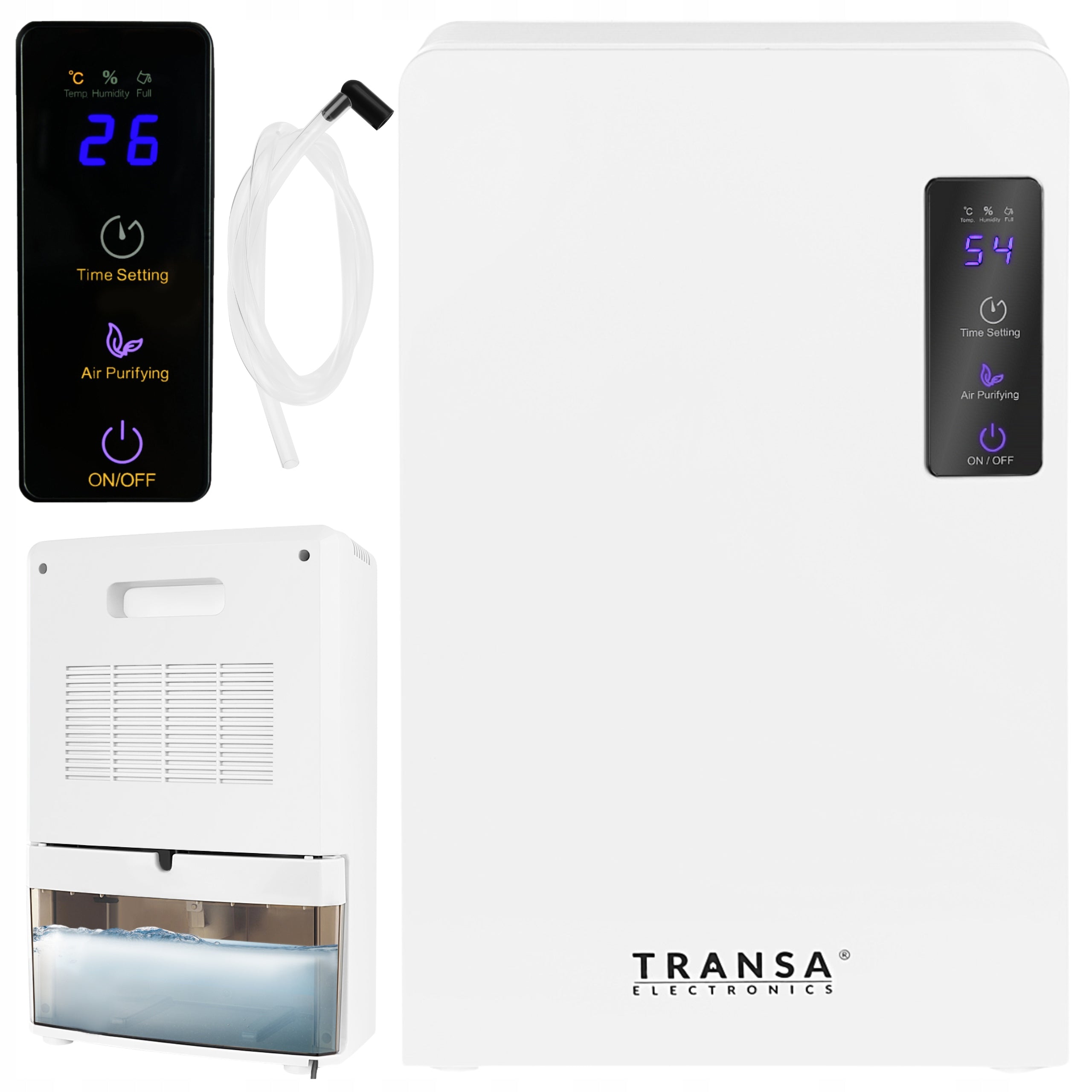 Dehumidifier Moisture Absorber UV LCD 1,7L 90W