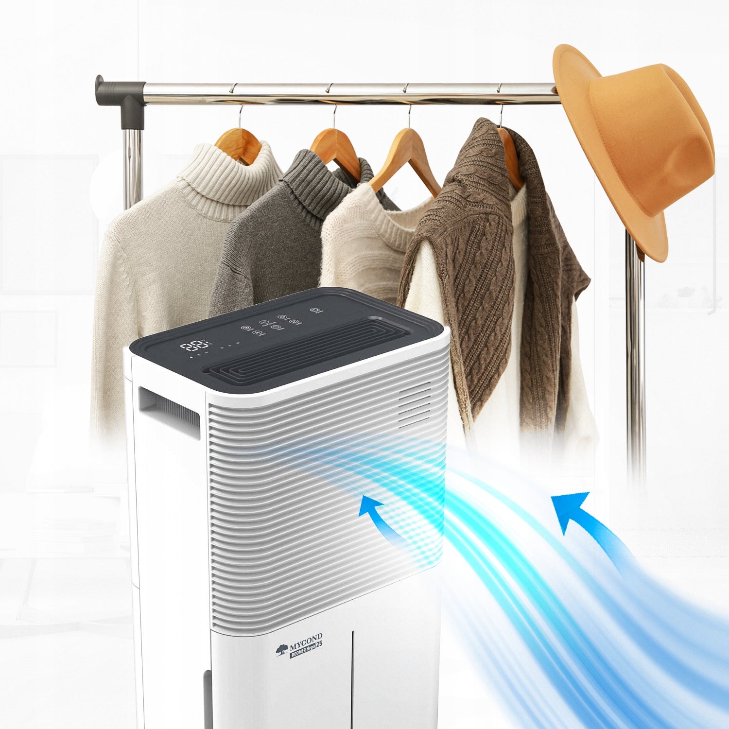 Dehumidifier with HEPA filter MYCOND Roomer 25L/24h Wi+Fi + Timer Brand Mycond