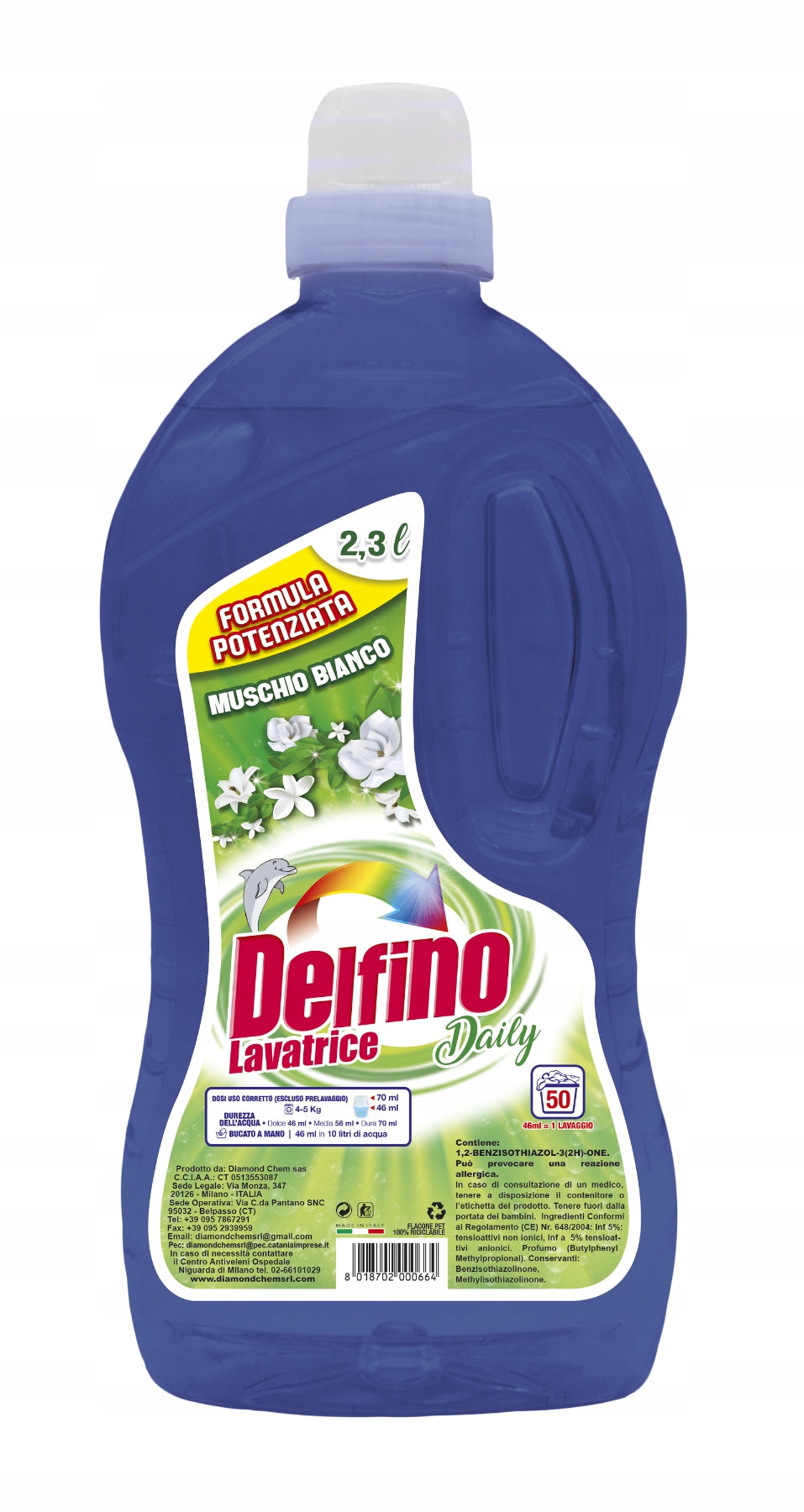 Delfino Muschio 50 washes 2,3L Italian washing liquid