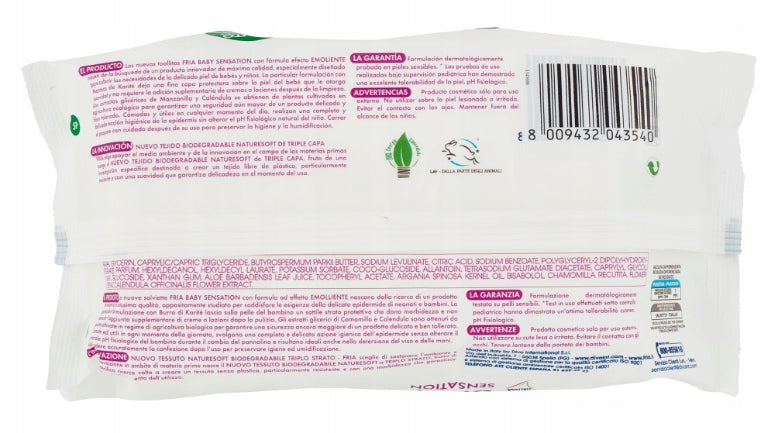 Delicate Wipes Fria Baby Shea Butter 70 Pieces Sensation Moisturized Brand Fria
