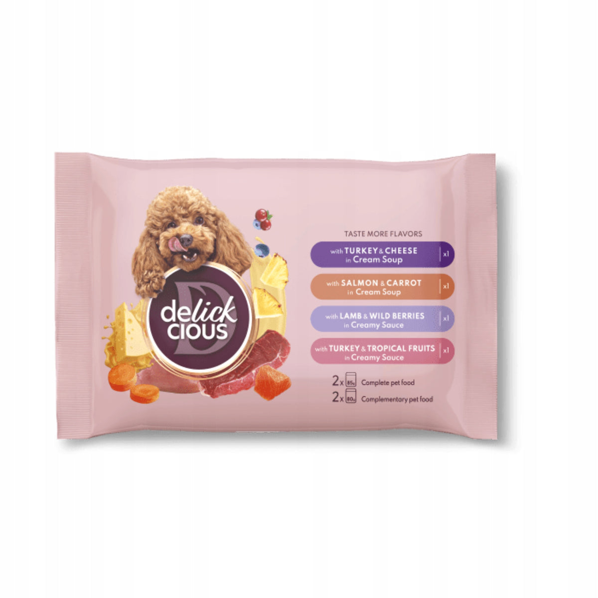 Delickcious Pre dospelých psov SET N1 2?85 g, 2?80g