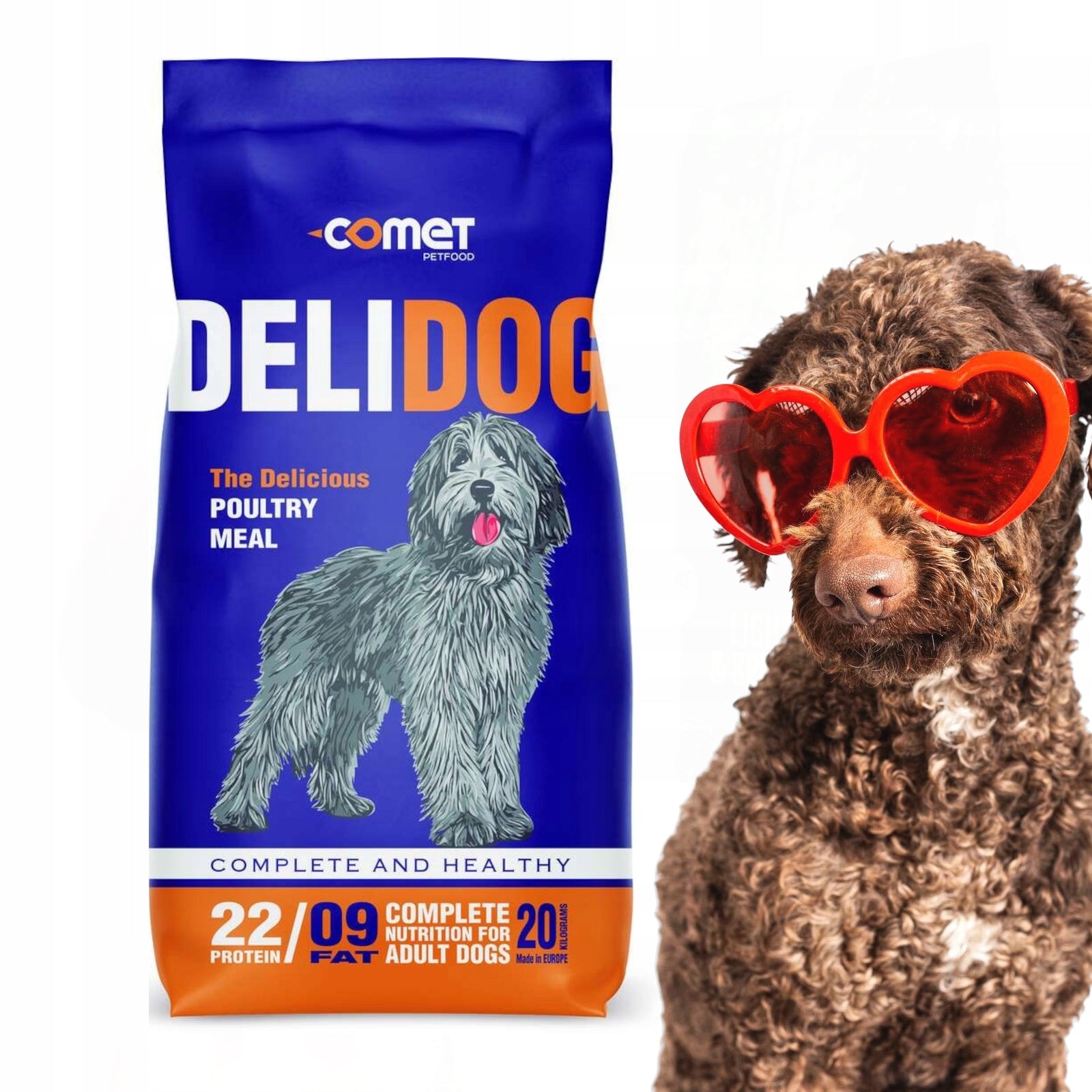 Delidog 20kg Adult Dog Food Dry Large Pack All Breeds