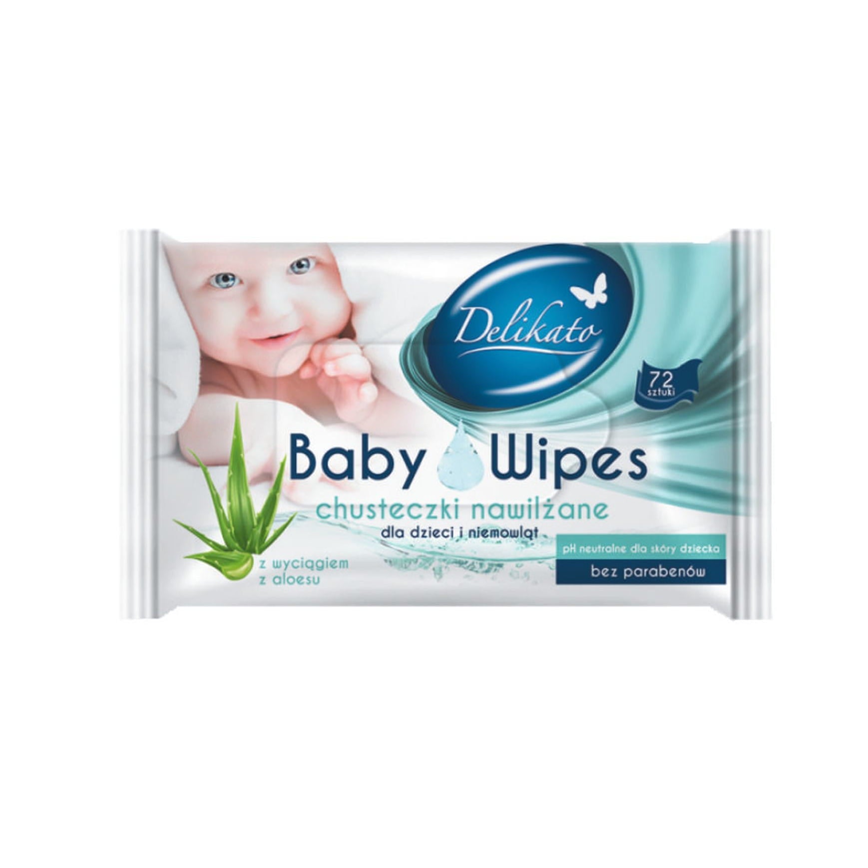 Delikato wet wipes 1 x 72 pcs.