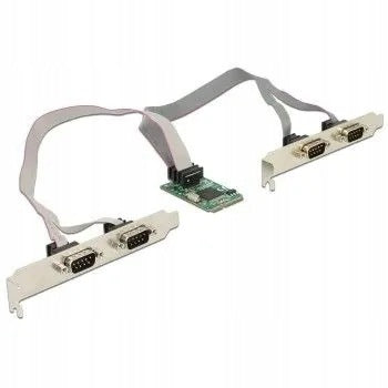 Delock Adapter Mini PCIe card >4 x RS-232+++ serial