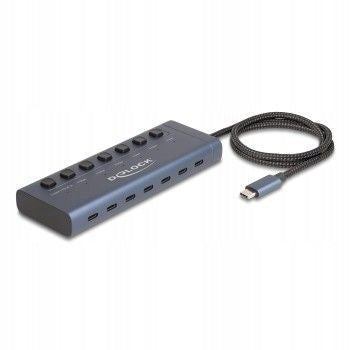 Delock Hub - 6 x USB-C + 1 x USB-C (Power Delivery)