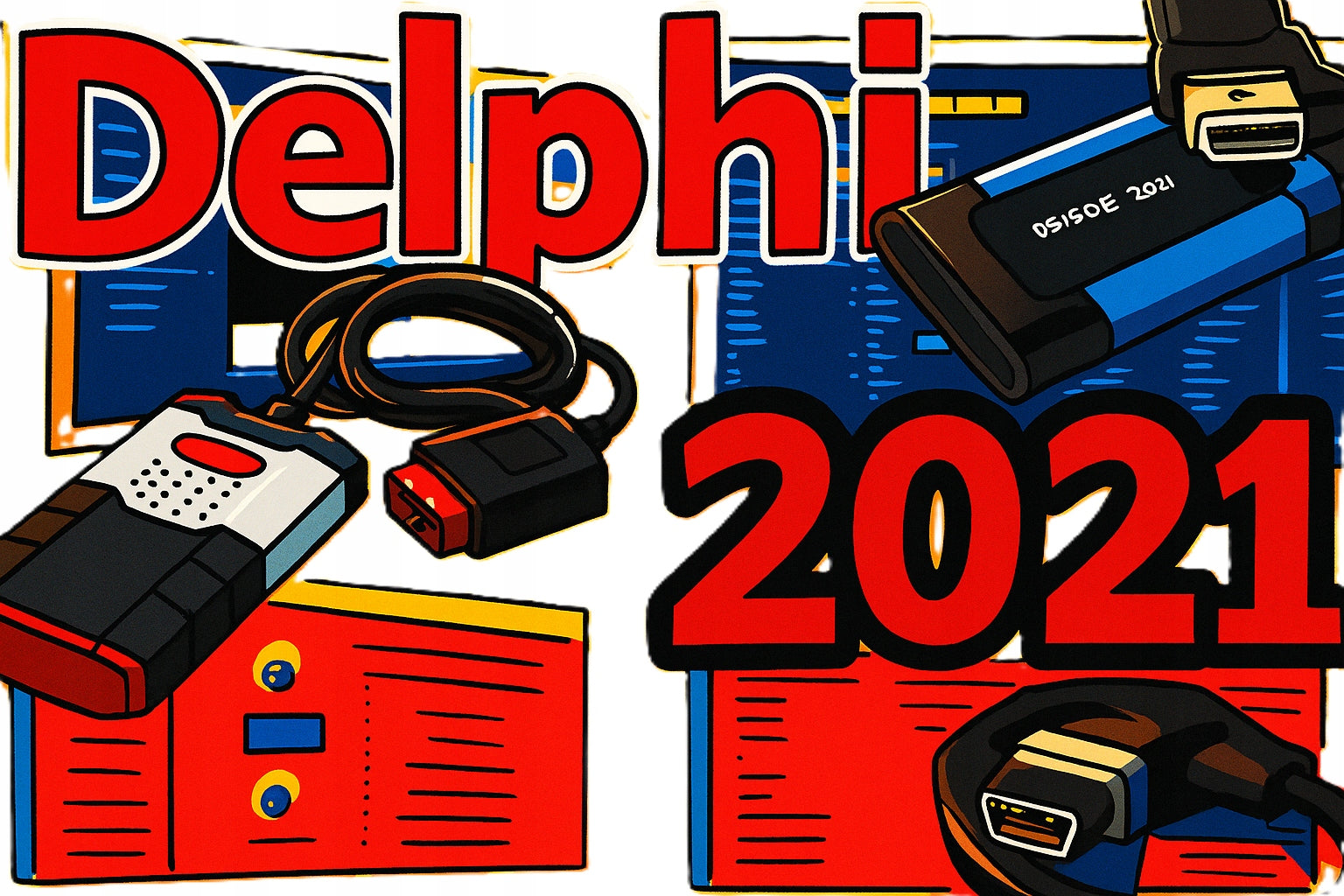 Delphi 2021 Wow Wurth Auto com Multidiag Ds100 Ds150 CDP Najnowszy Polski