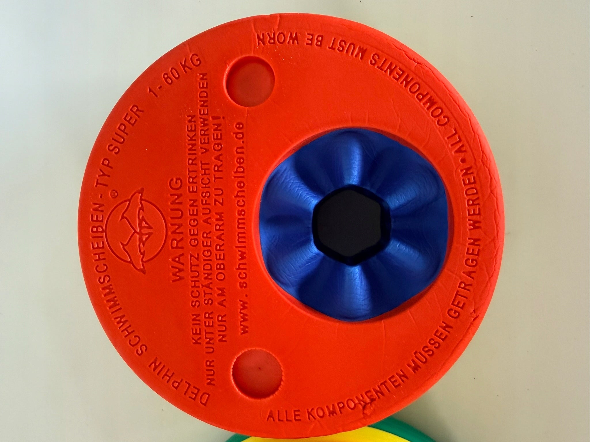 Delphin Schwimmscheiben Type Super Swimming Learning Discs 1-60 kg Customs tariff code 40169500