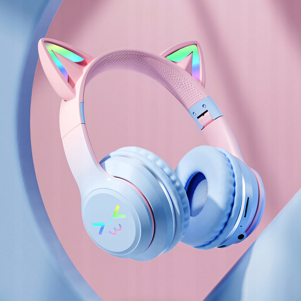 Delux ELUXE Bluetooth LED RGB Wireless On-Ear Headphones Manufacturer code SŁUCHAWKI BEZPRZEWODOWE NAUSZNE