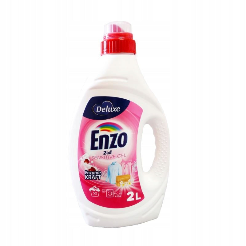 Deluxe 50 Loads / 2 Liters 2 Washes Enzo Laundry Gel - Sensitive